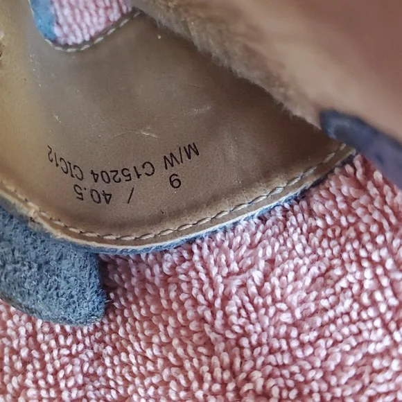 BOC Born Concept Karlyn C15204 Blue Leather Flower Sandal Buckle Women 9 / 40.5 - Picture 8 of 8